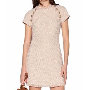 Walter Baker Desiree Elegant Cream Tweed mini Dress 12